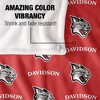 Davidson College Logo Pattern Silky Touch Blanket White 50x60 - 4 of 4