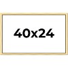 PosterPalooza | Simple Gold Picture Frame - UV Acrylic, Backing Board, Hanging Hardware Included - 2 of 4