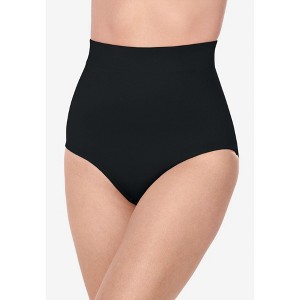 Secret Solutions Women's Plus Size Power Shaper Firm Control High Waist Shaping Brief - 1 of 2