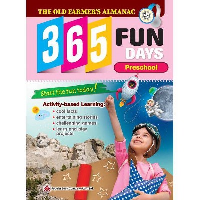 The Old Farmer's Almanac 365 Fun Days: Preschool - Activity Workbook for Preschool Grade Students - Daily Activity Book, Coloring Book, Educational