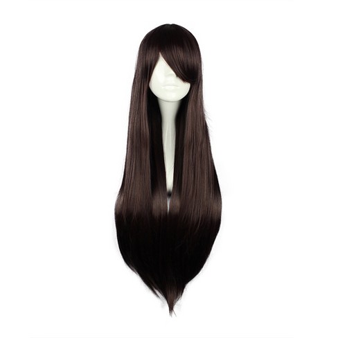 Unique Bargains Curly Wig Wigs For Women 28 Black White With Wig Cap  Synthetic Fibre : Target