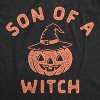 Maternity Son Of A Witch T Shirt Funny Halloween Jack-o-lantern Pregnancy Tee - Crazy Dog Maternity T Shirt - 2 of 4