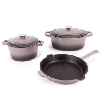 BergHOFF Stone Non-stick 7Pc Cookware Set, Ferno-Green, PFOA-Free Coating,  Induction Cooktop Ready