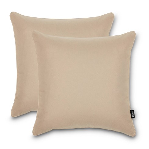 2pk 20 Sunbrella Outdoor Throw Pillows Coral : Target