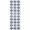 Hauteloom Ulric Navy Blue Diamond Washable Area Rug - 4 of 4