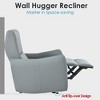 GDFStudio Hyacinth Modern Rubberwood Upholstered Zero Wall Power Recliner with Charging Ports - 4 of 4