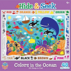 MasterPieces 48 Piece Kids Jigsaw Puzzle - Colors in the Ocean - 14"x19" - 1 of 4