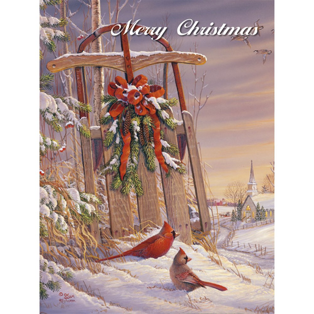 Photos - Other interior and decor 18ct Wintertime Cardinal Holiday Boxed Cards