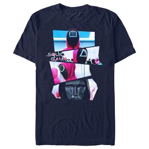 Men's Squid Game Masked Photos T-Shirt - 1 of 4