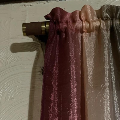 Faux Leather Cylinder Plated Curtain Rod Brass - Threshold™ : Target