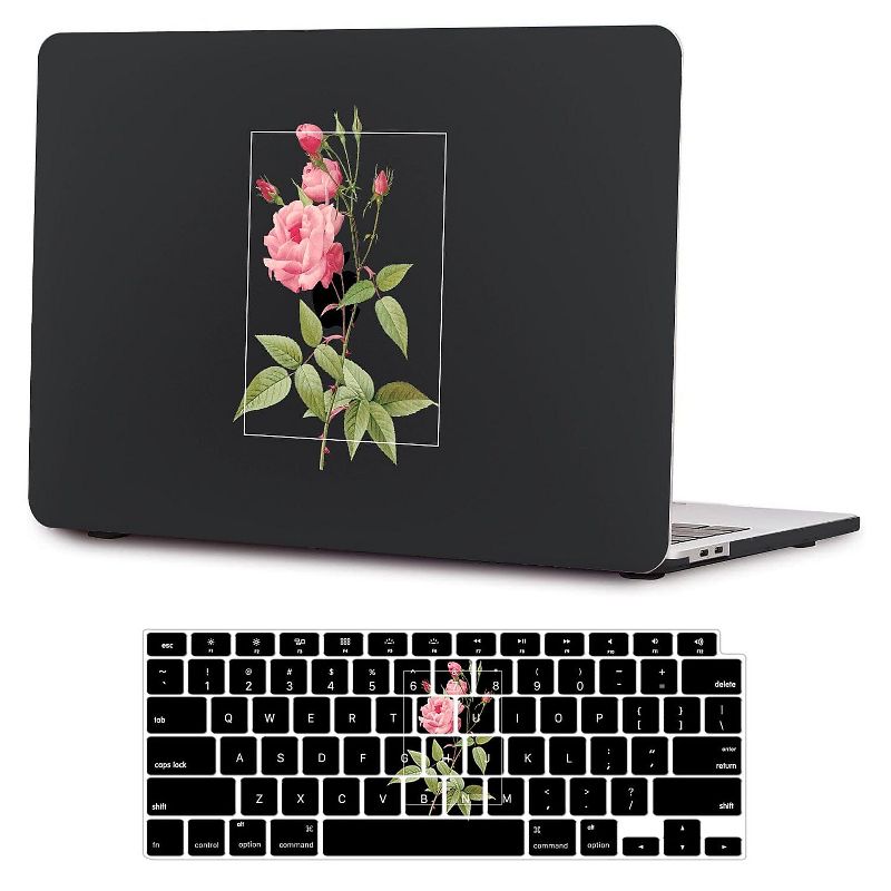 SaharaCase HybridFlex Arts Case for Apple MacBook Air 13" M1 Chip Laptops Black Rose (LT00004), 1 of 8