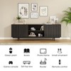SEVOBAL TV Stands up to 75" TV with Storage Fluted Wood Living Room Media Console Entertainment Center with Cable Management, Black, 15.7"*63"*20.9" - 4 of 4
