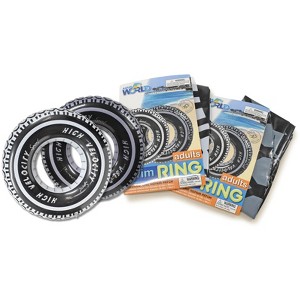 Link 2 Pack Tire Swim Ring - Great For Pools, Boats, Lakes & More - 1 of 4