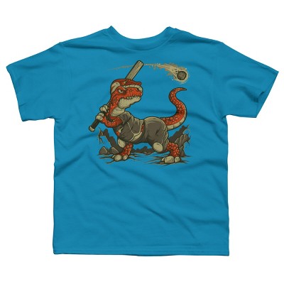 Boy's Design By Humans Fight The Asteroid By LetterQ T-Shirt