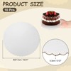 Unique Bargains Disposable Greaseproof Cardboard Scalloped Cake Platters 10 Pcs - 2 of 4