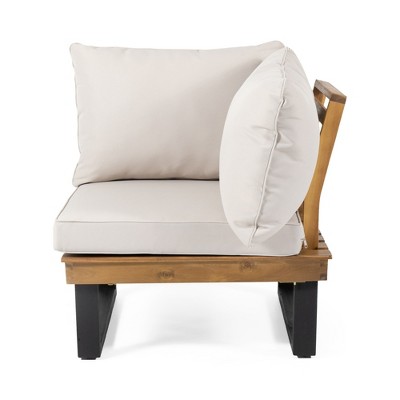Maggift Patio Seating Sets Outdoor, Featuring Unique Design, Ideal for Chats, Perfect for Gardens, Living Spaces, Beige, 31.5"*31.5"*29.25"