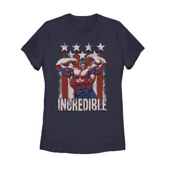 Women's Marvel Fourth of July  Incredible Hulk T-Shirt