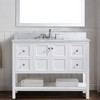 PROOX 60 in. W Marble Vanity Backsplash in White Carrara - 2 of 4