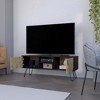 47.6" Manufactured Wood Hairpin Legs TV Rack with 2 Doors, 4 Shelves and Cable Management for Living Room and Bedroom - 2 of 4
