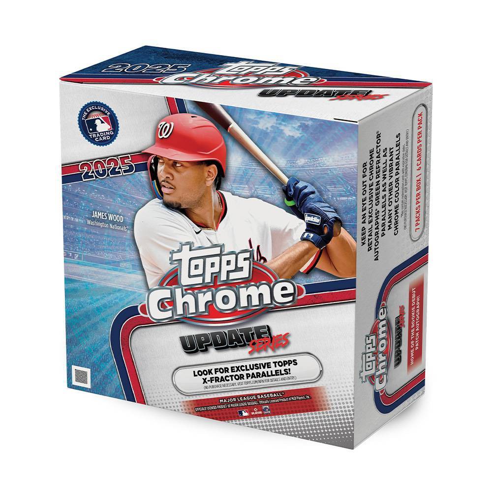 2025 Topps MLB Chrome Updates Baseball Trading Card Mega Box