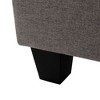 CAVINAS Plush Upholstered Ottoman Bench, Ottoman Foot Rest, Bedroom End Bench, Entryway Padded Footstool with Birch Wood Legs - 4 of 4