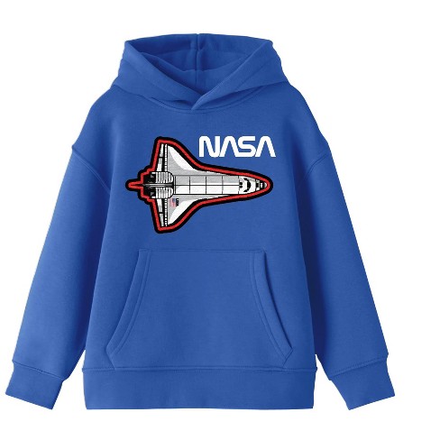 Nasa Space Shuttle Patch Youth Royal Blue Sweatshirt