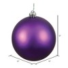 Vickerman Plum Ball Ornament - 2 of 4