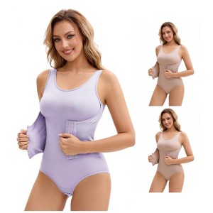 INSPIRE CHIC Women's 3 Rows Waist Cincher Butt Tummy Control Full Shapewear Body Shaper 3 Packs - 1 of 4
