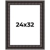 PosterPalooza | 3.5" Wide Ornate Black Picture Frame - UV Acrylic, Foam Board Backing, Hanging Hardware - 2 of 4