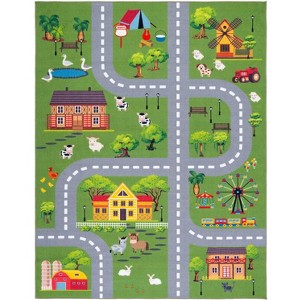 Kids Playhouse KPH235 Power Loomed Machine Washable Slip Resistant Rugs - Safavieh Kids - 1 of 4