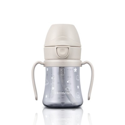 Grosmimi PPSU Straw Cup with Flip Top - 6oz (200ml)