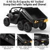 24V 4WD 6-Wheel Electric Dump Truck for Kids with Remote Control, 2 Seater, LED Lights & Music Player – Ages 3+ - 2 of 4