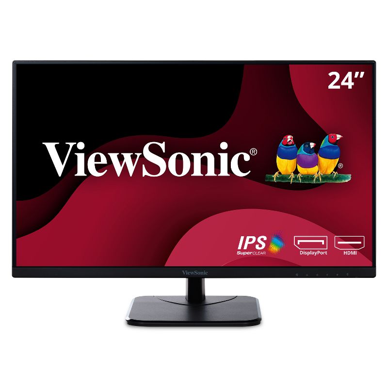 ViewSonic VA2456-MHD 24 Inch IPS 1080p 100Hz Monitor with Ultra-Thin Bezels, HDMI, DisplayPort and VGA Inputs for Home and Office, 1 of 9