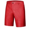 Lars Amadeus Men's Hip Hop Party Disco Faux Leather Shorts - 2 of 4