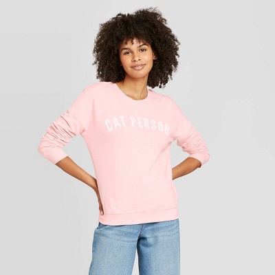 pink cat sweatshirt