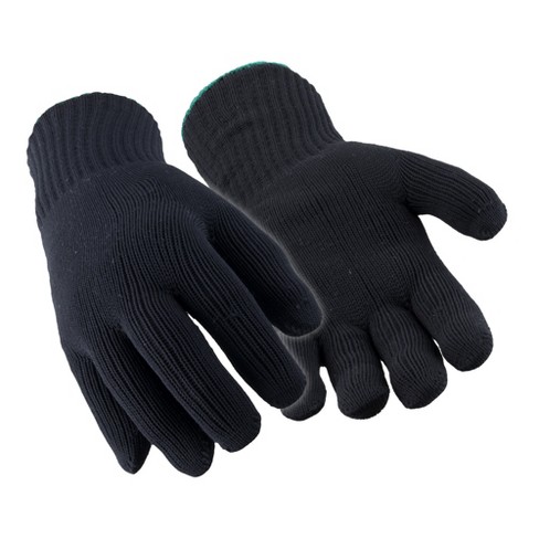 12 Pairs] Black White Work Gloves - Dotted Safety Working Gloves