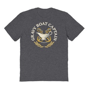Famous In Real Life Men's Gravy Boat Captain Short Sleeve Graphic Cotton T-Shirt - 1 of 3