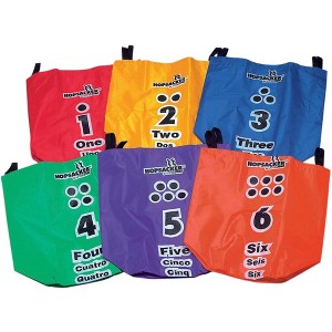 Sportime Large HopSackers, 13 x 13 x 30 Inches, Assorted Colors, Set of 6 - 1 of 1