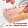 MEDca Large Pill Organizer Monthly 32 Compartments: 30 Day 1 Time A Day, Compartment Box for Medications, BPA-Free Plastic - 3 of 4