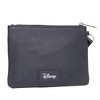Disney Wallet, Double Pocket Wristlet, Brave Princess Merida Script Debossed, Castle Emblem Silver, Black, Vegan Leather - 3 of 4