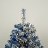 Pre-lit Xmas Tree Artificial Christmas 4-Piece Set,Garland, Wreath and Set of 2 Entrance Trees X-mas with LED Lights, Christmas Tree - 4 of 4