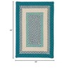 Colonial Mills Montego Braided Rug, Oceanic 4' square, Square Shape - 2 of 3