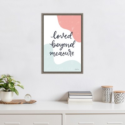 Blush Nursery II Distressed Greywash Canvas Wall Art for Kids