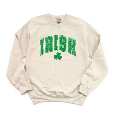 Simply Sage Market Women's Graphic Sweatshirt Irish Varsity Grunge St. Patrick's Day