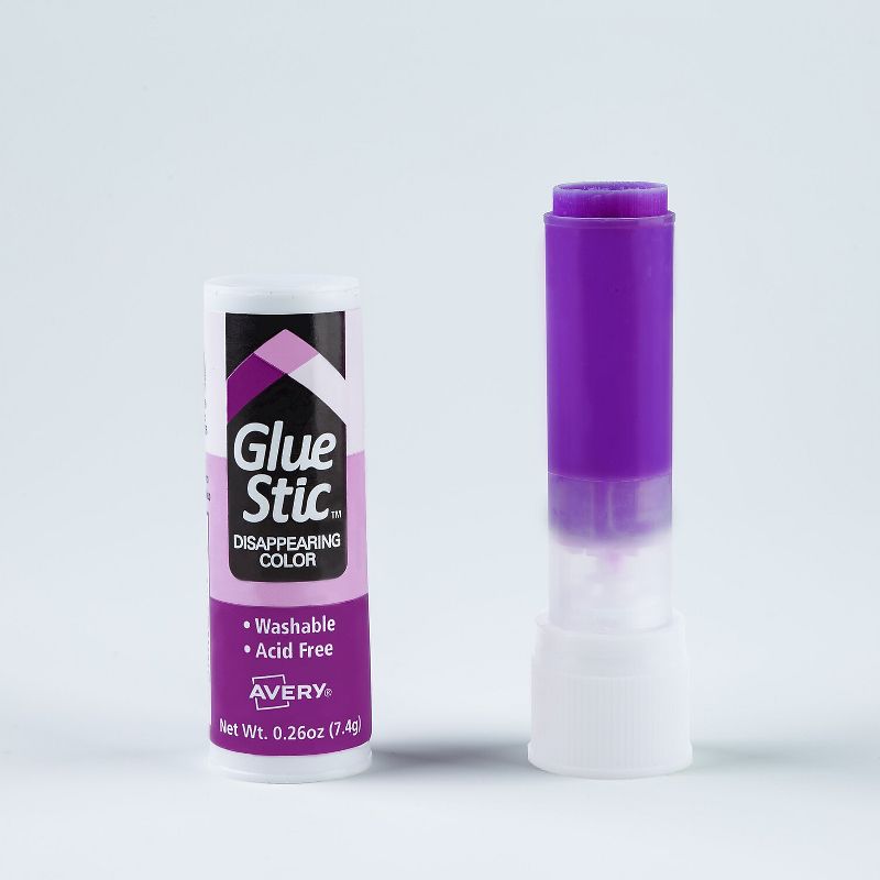 Avery Permanent Glue Stics Purple Application .26 oz 6/Pack 98096, 2 of 9