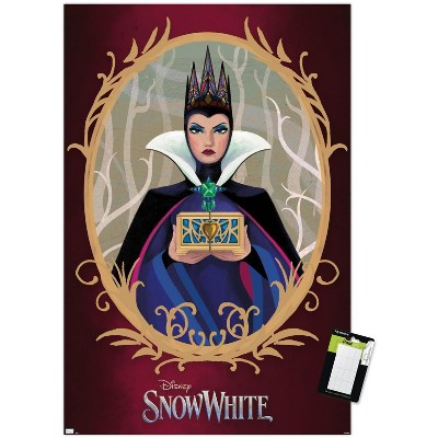 Trends International Disney Snow White: Live Action - Illustrated Evil Queen Unframed Wall Poster Print White Mounts Bundle 14.725" x 22.375"