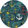 Unique Loom Outdoor Coastal Collection Area Rug - Anchorwave (' " x ' "  ) - 2 of 4