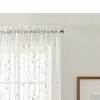 Ellis Curtain Chatham 100% Polyester Embroidered Sheer Rod Pocket Curtain Panel White - 3 of 4
