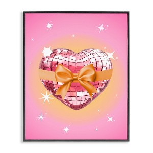 Stupell Industries Heart Disco & Ribbon, 14" x 11" - 1 of 4