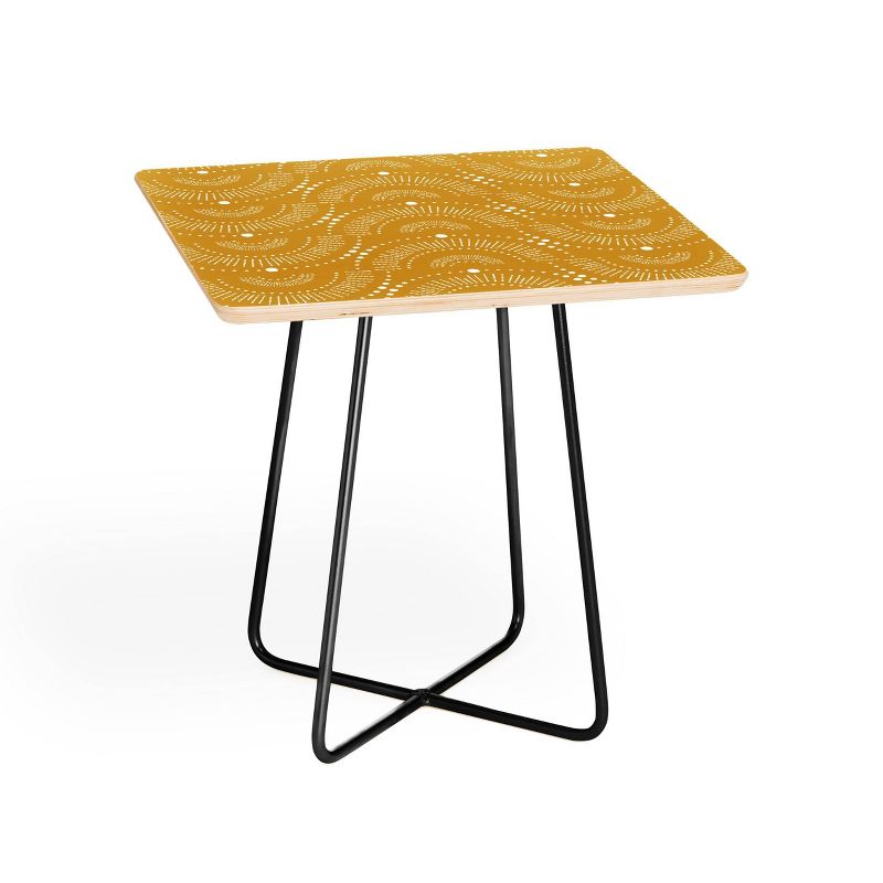 Heather Dutton Rise and Shine Side Table Yellow/Black - Deny Designs, 4 of 6